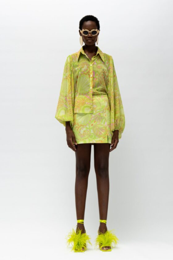 Miriam Lime Shirt - Image 6