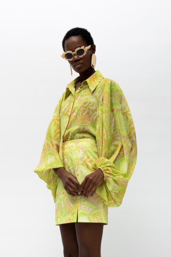 Miriam Lime Shirt - Image 8