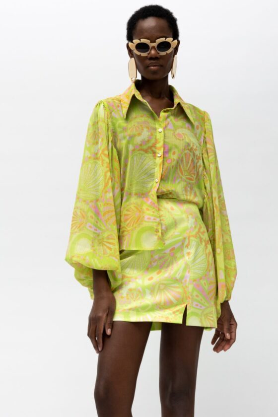 Miriam Lime Shirt - Image 4