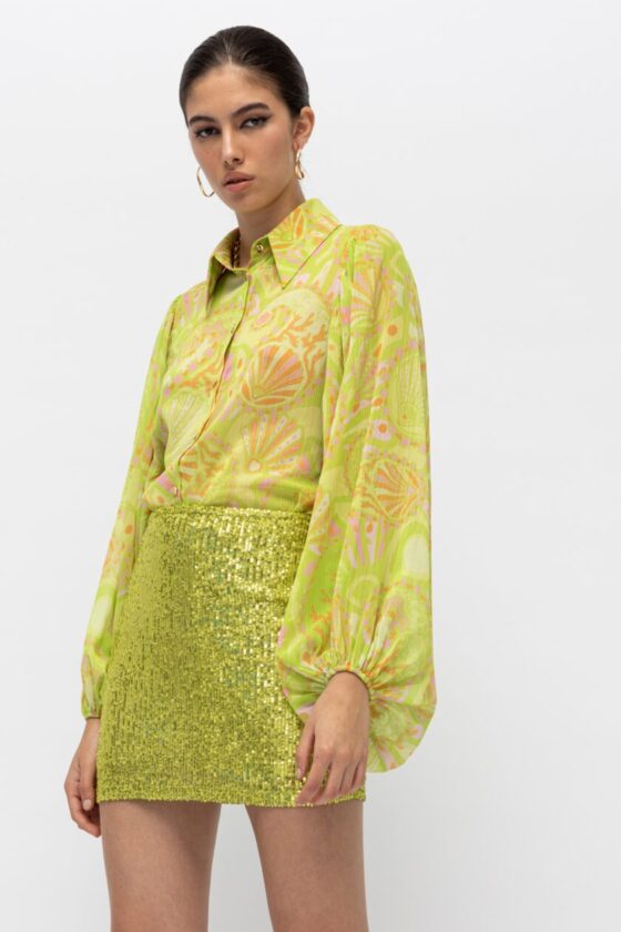 Miriam Lime Shirt - Image 2
