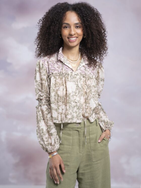 SOPHIA OLIVE TOP - Image 2