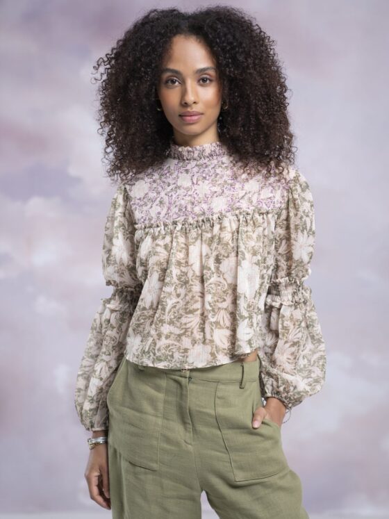 SOPHIA OLIVE TOP - Image 3