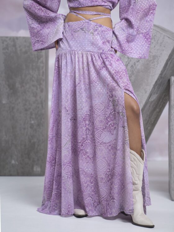 OSSIAN LILAC SKIRT - Image 4