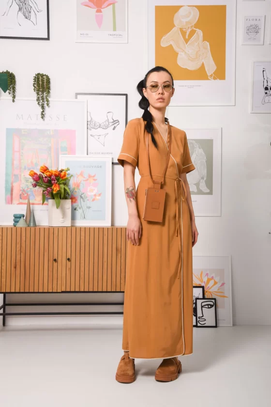OPHELIA DRESS TAN