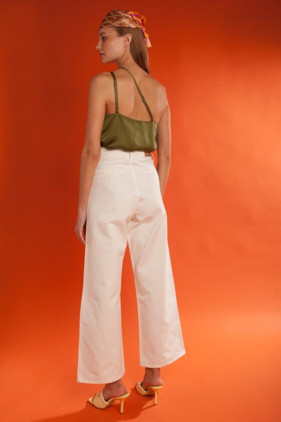 Akila Creme High Waisted Jeans - Image 3