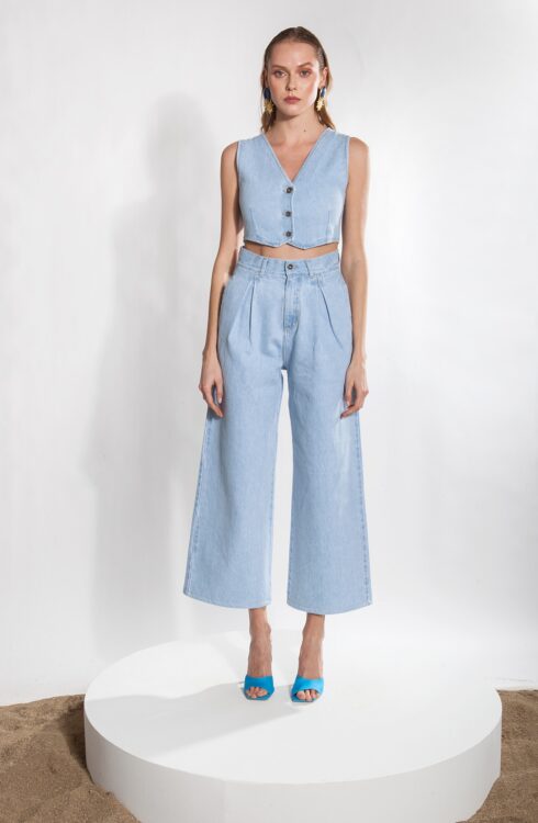 Akila Light Blue High Waisted Jeans