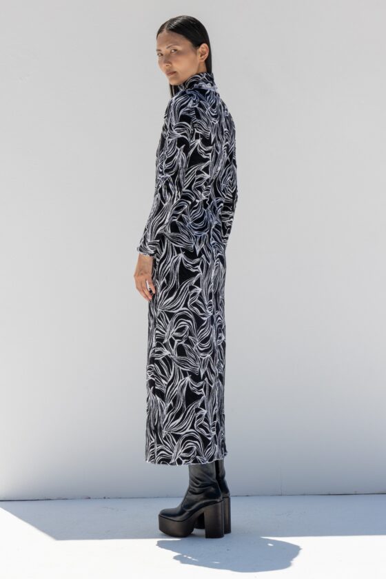 Zaida Black&White Dress - Image 2