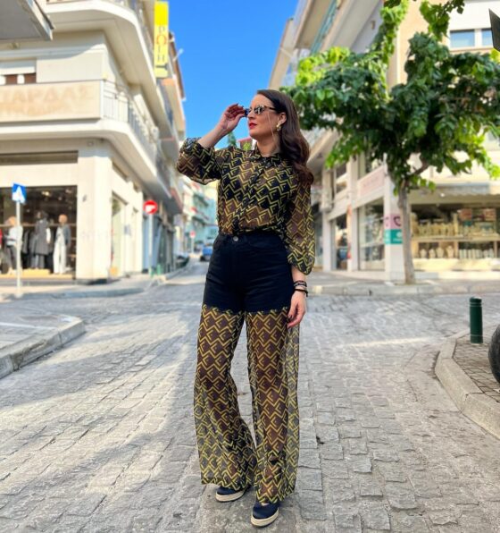 Myriam Seethrought Denim Pants