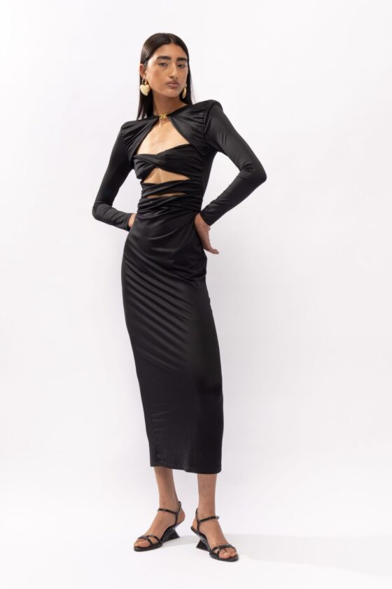 Python Black Dress