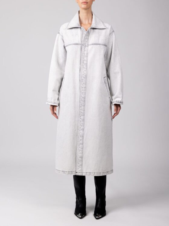Mollie Denim Coat – Ultra Grey