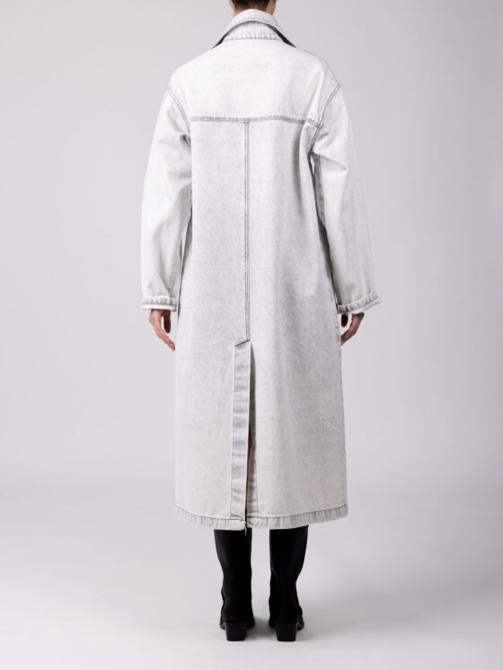 Mollie Denim Coat – Ultra Grey - Image 3