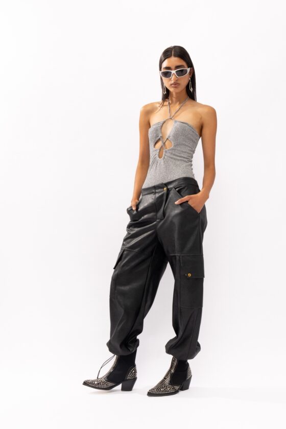 Empire Black Leather Pants - Image 4