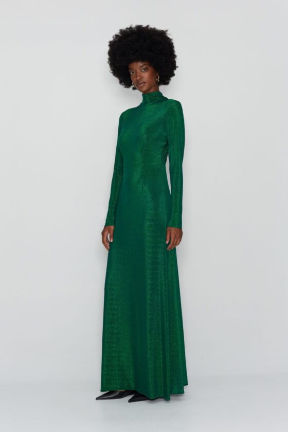 BIRDS OF PARADISE DRESS GREEN - Image 5