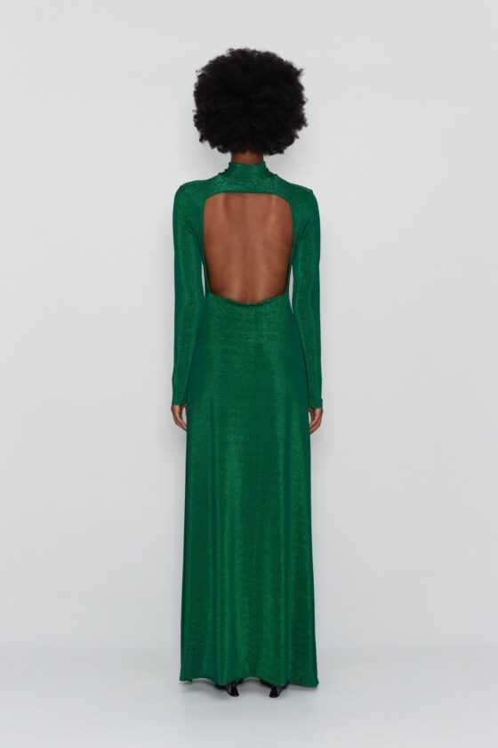 BIRDS OF PARADISE DRESS GREEN - Image 6