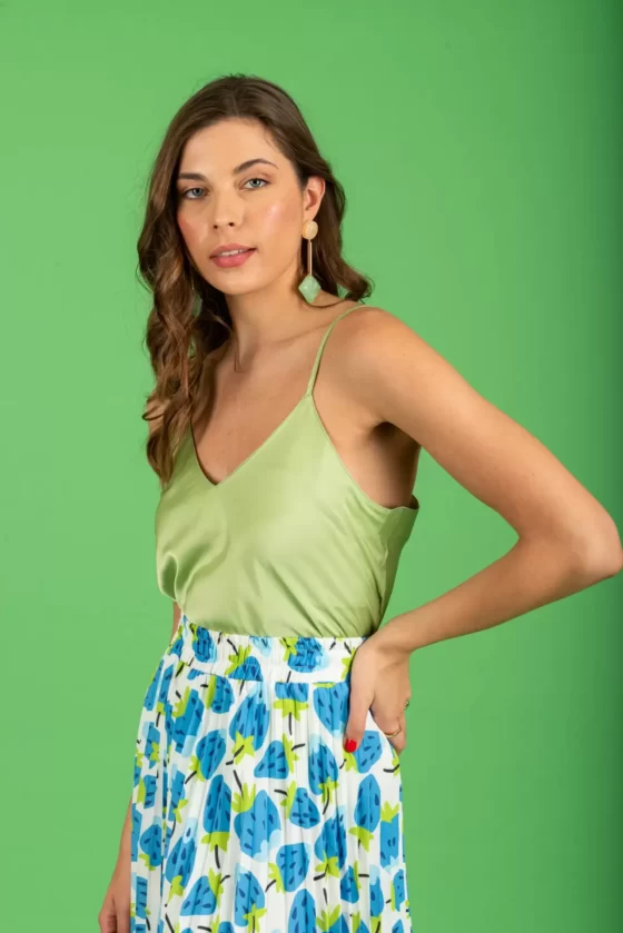 Elvira Top Light Green - Image 2