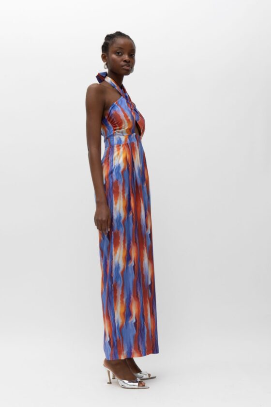 Emely Blue Terracotta Jumpsuit - Image 2