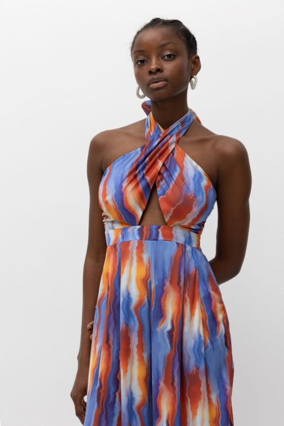 Emely Blue Terracotta Jumpsuit - Image 4
