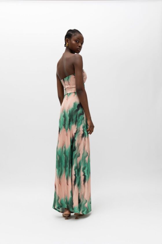 Jacinta Green Pink Dress - Image 2
