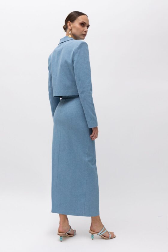 Lucero Light Blue Denim Skirt - Image 3