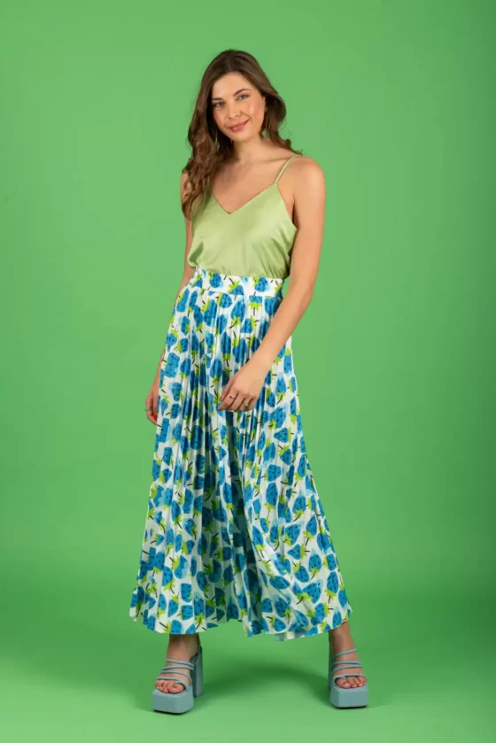 Claudio plisse skirt
