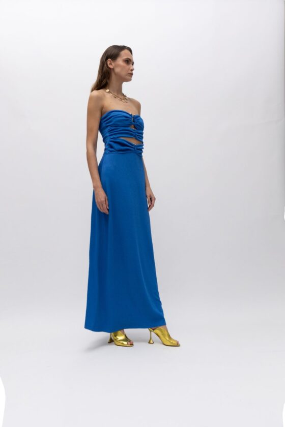 Jacinta Blue Dress - Image 2