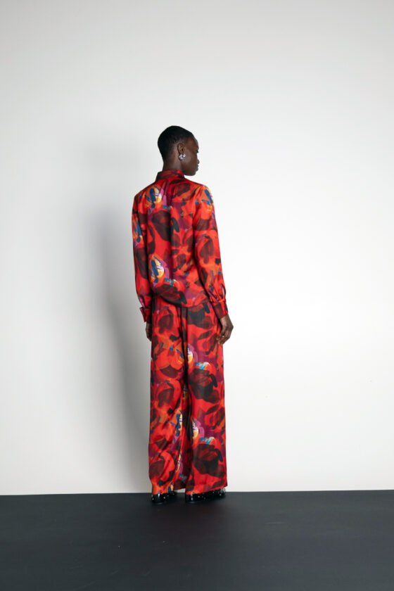 Camon Red Floral Pants - Image 3