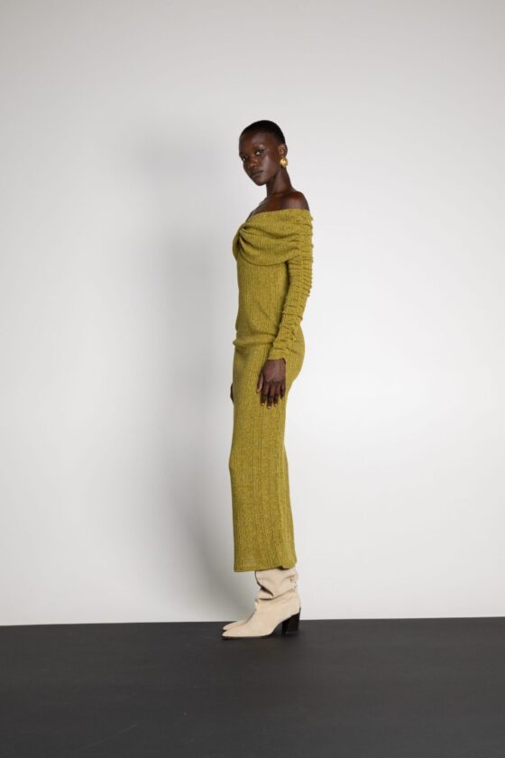 Harmony Olive Dress - Image 3