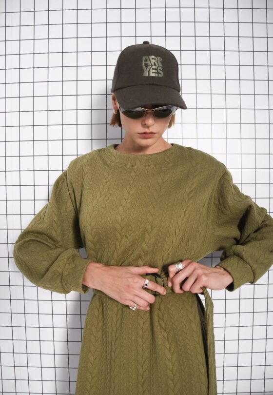 Tangled Dress Khaki - Image 2