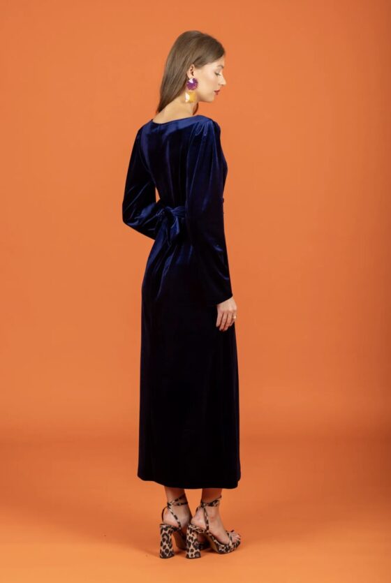Hailee Dress Blue - Image 3