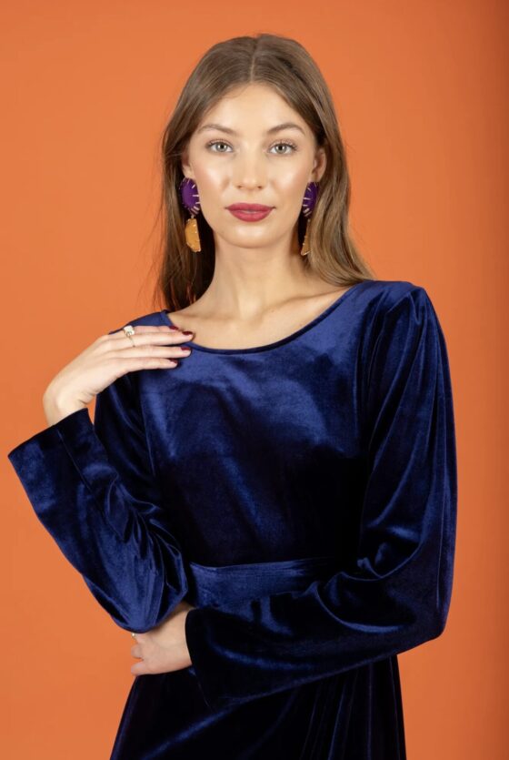 Hailee Dress Blue - Image 5