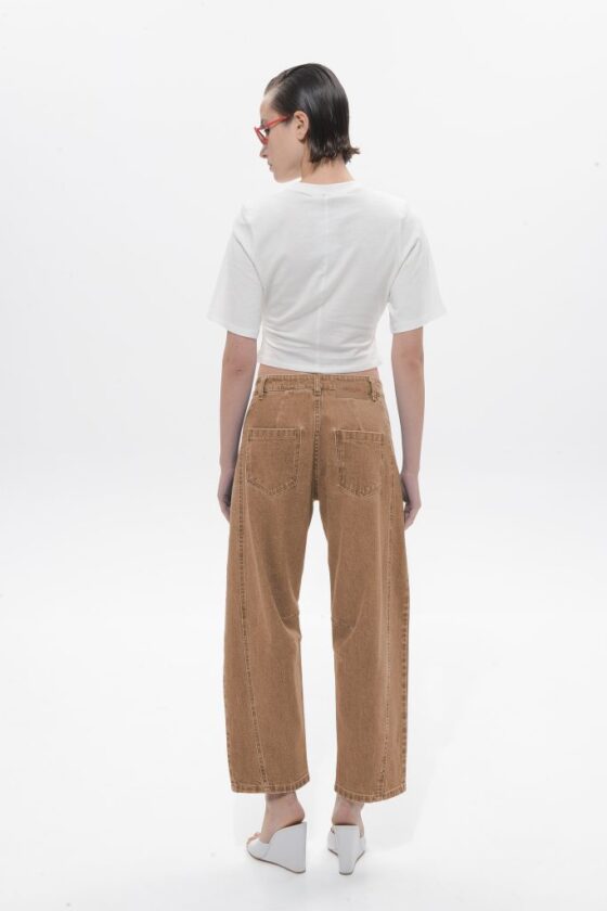 Rumi Tobacco Denim Pants - Image 2