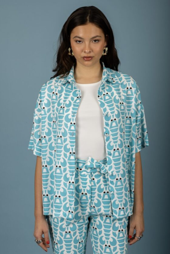 Agustin oversize shirt (Ciel) - Image 2