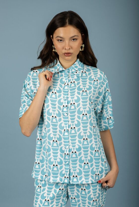 Agustin oversize shirt (Ciel)
