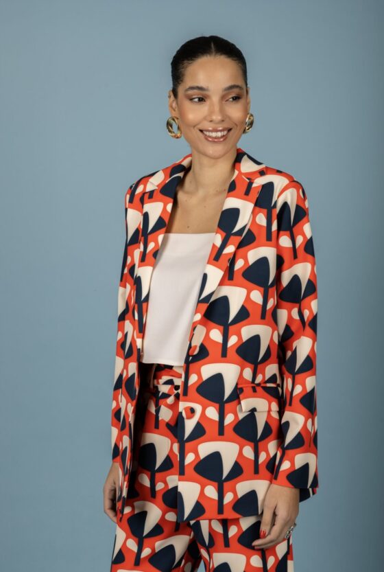 Bianca oversize blazer (Red) - Image 2