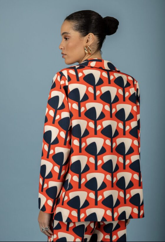 Bianca oversize blazer (Red) - Image 3