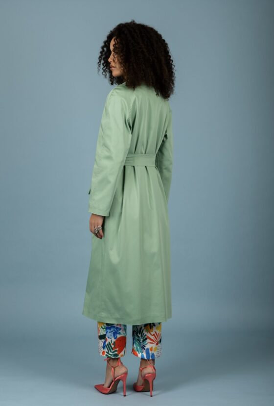 Kelvin gabardine coat (Aloe) - Image 3