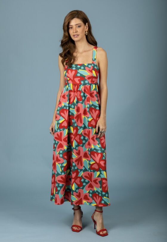 Julieta Open Back Dress