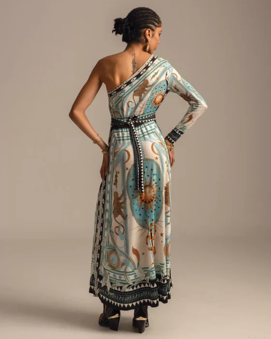 SUNSEEKER ONE SHOULDER LONG DRESS - Image 3