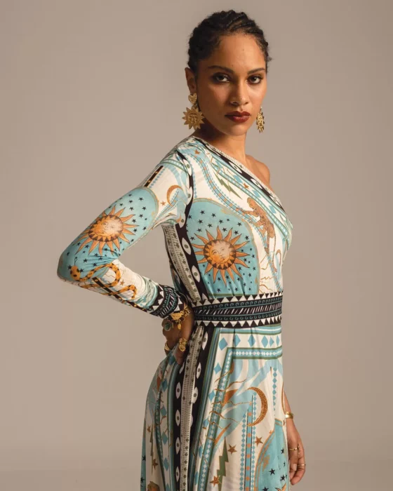 SUNSEEKER ONE SHOULDER LONG DRESS - Image 2