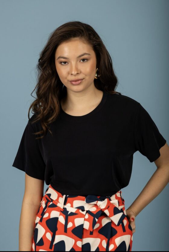 Valentina oversized Top Black