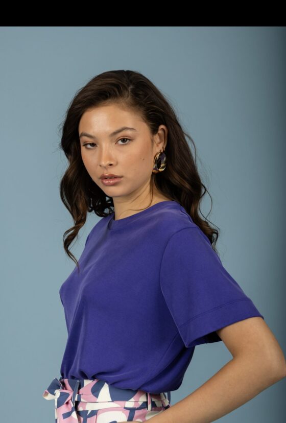 Valentina oversized Top Purple - Image 3