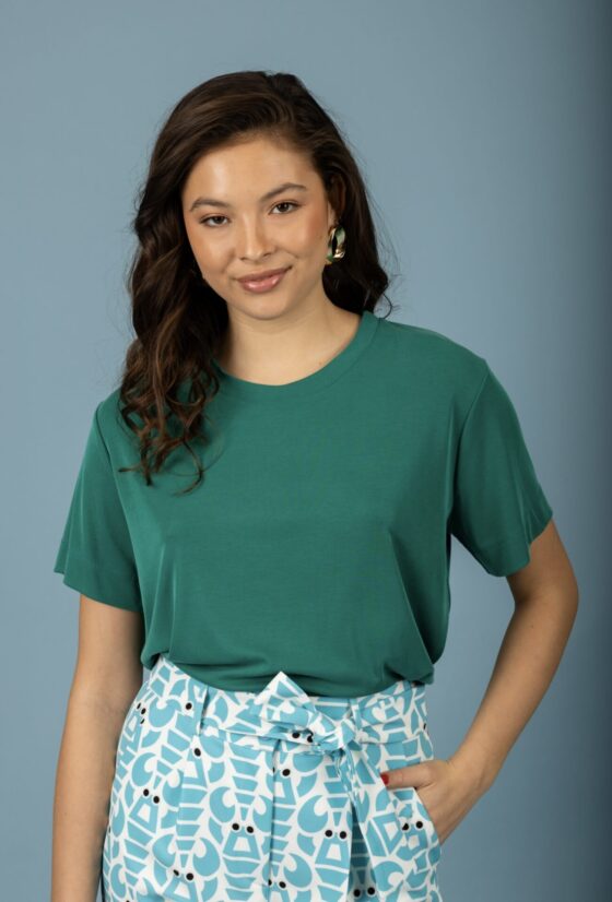 Valentina Oversized Top Emerald