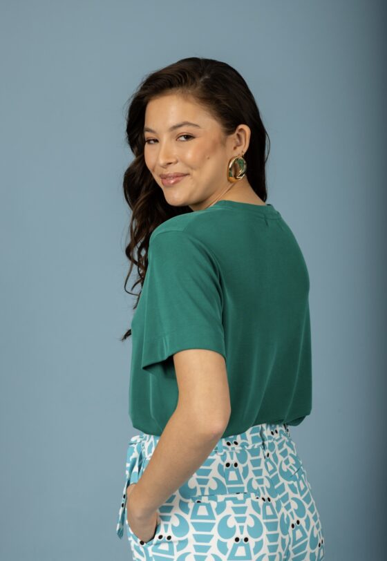 Valentina Oversized Top Emerald - Image 2