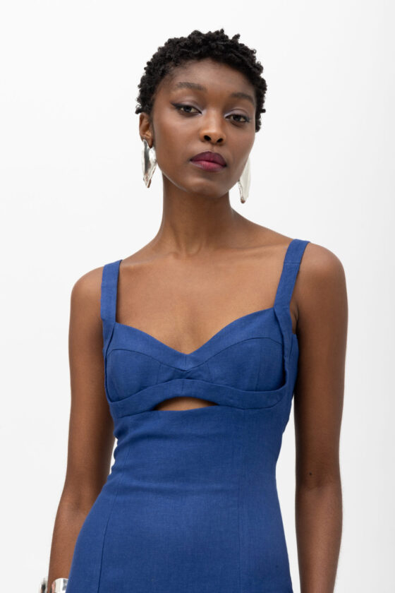 Kora Blue Dress - Image 4