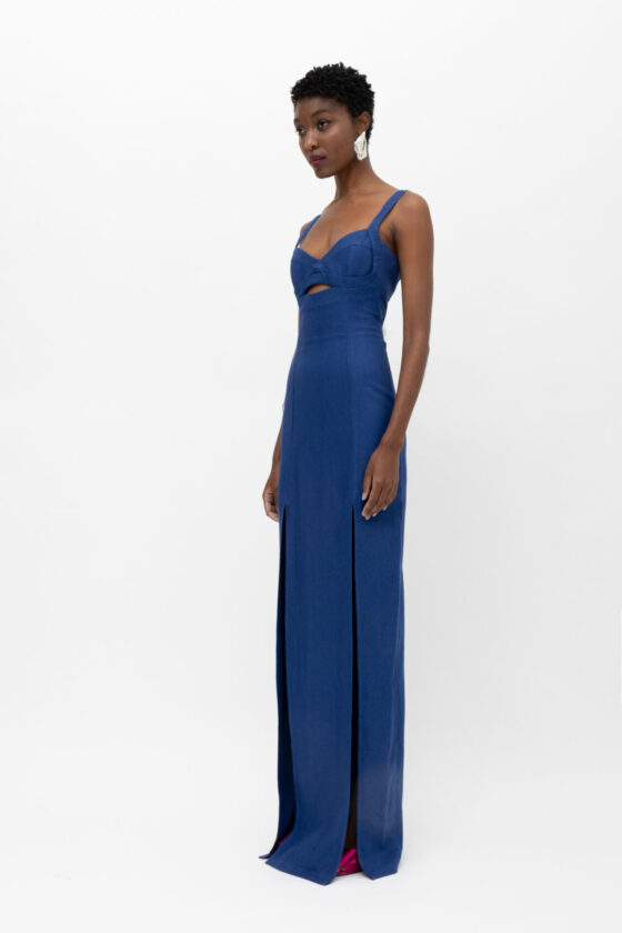 Kora Blue Dress - Image 2