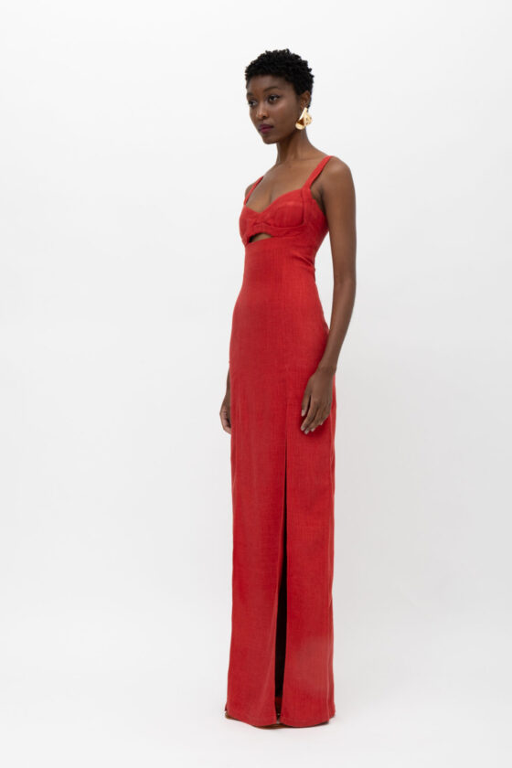 Kora Red Dress - Image 2