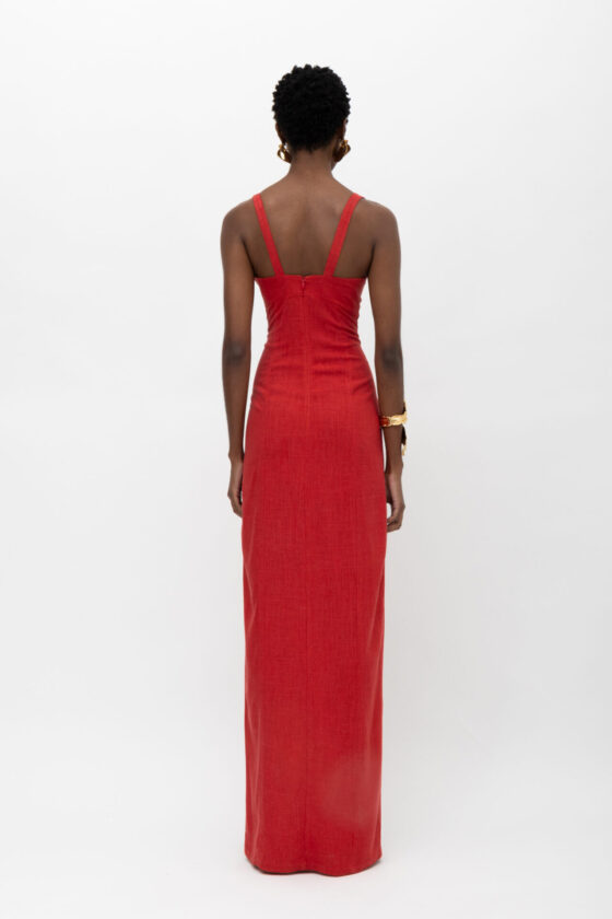 Kora Red Dress - Image 3