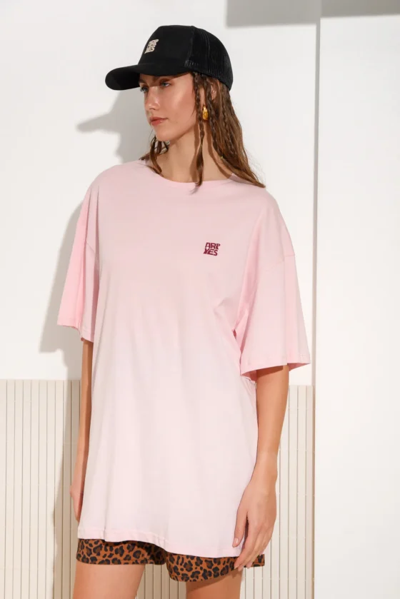 Lime T-Shirt Pink - Image 2